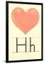 H Is for Heart-null-Framed Art Print