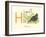 H is for Hen-null-Framed Art Print