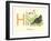 H is for Hen-null-Framed Art Print