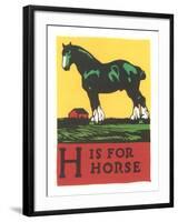 H is for Horse-null-Framed Art Print