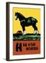 H is for Horse-Charles Buckles Falls-Framed Art Print