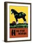 H is for Horse-Charles Buckles Falls-Framed Art Print