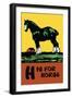 H is for Horse-Charles Buckles Falls-Framed Art Print