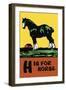 H is for Horse-Charles Buckles Falls-Framed Art Print