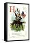 H is for Horse-null-Framed Stretched Canvas