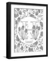 H is for Hyacinth-Heather Rosas-Framed Art Print