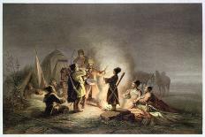 Round the Camp Fire-H. Kretzschmer-Stretched Canvas