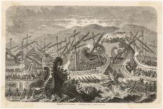 At Salamis the Greek Fleet Defeats the Persian Fleet-H. Leutemann-Art Print