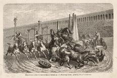 Chariot Racing in the Circus at Rome: a Spill at a Turn-H. Leutemann-Art Print