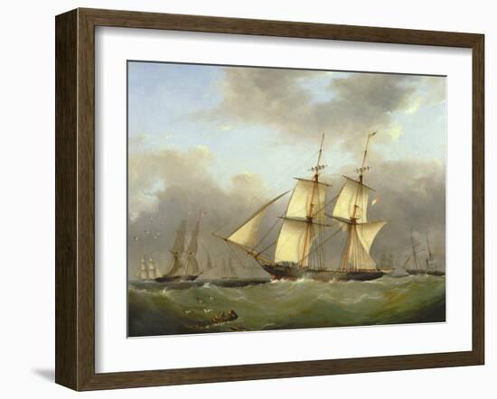 H.M. Brig Daring-Nicholas Condy-Framed Giclee Print