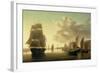 H.M. Brig Rose Leaving Portsmouth Harbour-William Anderson-Framed Giclee Print