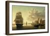 H.M. Brig Rose Leaving Portsmouth Harbour-William Anderson-Framed Giclee Print