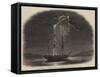 H M Frigate Fisgard Struck by Lightning-Nicholas Matthews Condy-Framed Stretched Canvas