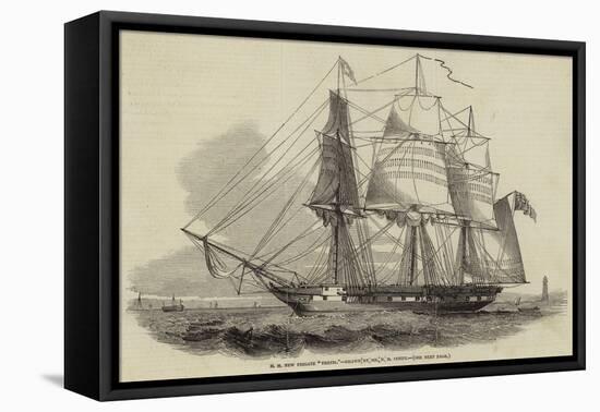 H M New Frigate Thetis-Nicholas Matthews Condy-Framed Stretched Canvas