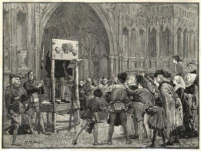 Perkin Warbeck Claimant to the English Crown is Placed in the Pillory on the Orders of Henry VII