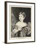 H M Queen Victoria at the Age of Ten-William Fowler-Framed Giclee Print