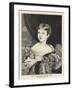 H M Queen Victoria at the Age of Ten-William Fowler-Framed Giclee Print