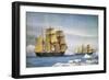 H.M.S. Alert and Discovery on the Arctic Expedition of 1865-1866-William Frederick Mitchell-Framed Giclee Print