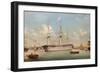H.M.S. Britannia Lying Off Plymouth-Thomas Buttersworth-Framed Giclee Print