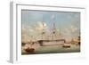 H.M.S. Britannia Lying Off Plymouth-Thomas Buttersworth-Framed Giclee Print