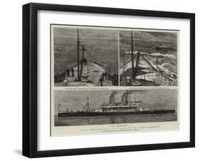 H M S Dreadnought in a Gale in the Mediterranean-Joseph Nash-Framed Giclee Print