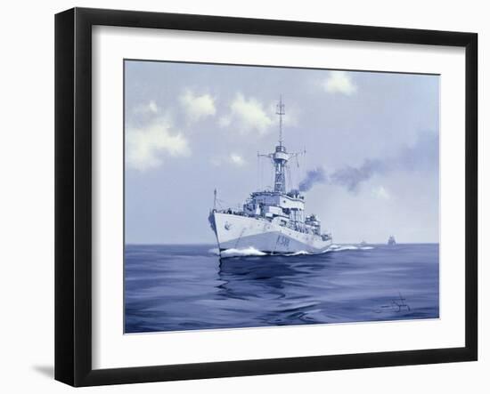 H.M.S Dumbarton Castle, 2009-James Brereton-Framed Giclee Print