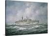 H.M.S. "Exeter" at Sea, 1990-Richard Willis-Stretched Canvas