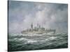 H.M.S. "Exeter" at Sea, 1990-Richard Willis-Stretched Canvas