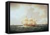 H.M.S. Minerva-Buttersworth-Framed Stretched Canvas