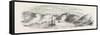 H.M.S. Miranda and Her Prizes in Litscha Bay Russian Lapland 1854-null-Framed Stretched Canvas