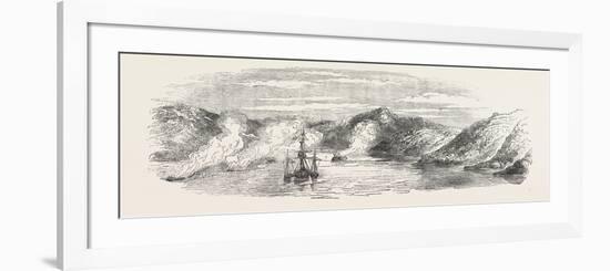 H.M.S. Miranda and Her Prizes in Litscha Bay Russian Lapland 1854-null-Framed Giclee Print