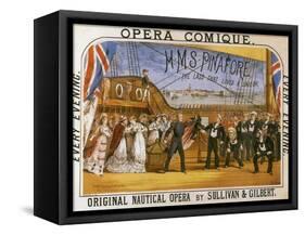 H.M.S. Pinafore, by Gilbert & Sullivan, Opera Comique, c.1878-null-Framed Stretched Canvas