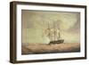 H.M.S. 'Pique', Coming Off the Rocks on the Coast of Labrador on October 23Rd, 1830-John Christian Schetsky-Framed Giclee Print