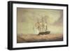 H.M.S. 'Pique', Coming Off the Rocks on the Coast of Labrador on October 23Rd, 1830-John Christian Schetsky-Framed Giclee Print