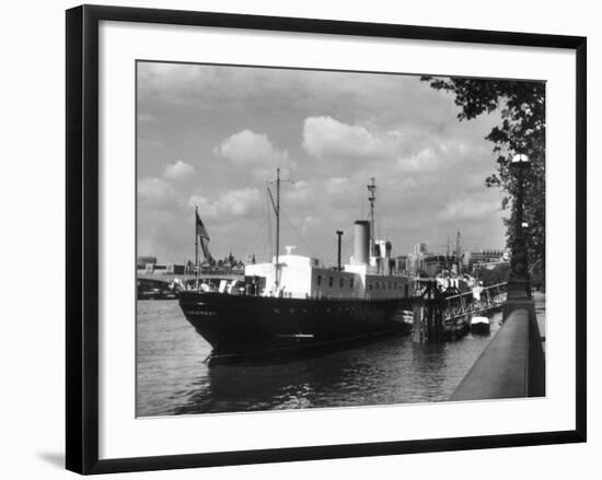 H.M.S. 'President'-Fred Musto-Framed Photographic Print