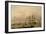 H.M.S. Queen Sailing out of Portsmouth Harbour-John Of Hull Ward-Framed Giclee Print