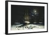 H.M.S Resolute, Assistance, Intrepid and Pioneer wintering in the Arctic, 1850-51-null-Framed Giclee Print