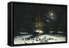 H.M.S Resolute, Assistance, Intrepid and Pioneer wintering in the Arctic, 1850-51-null-Framed Stretched Canvas