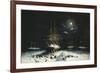 H.M.S Resolute, Assistance, Intrepid and Pioneer wintering in the Arctic, 1850-51-null-Framed Giclee Print