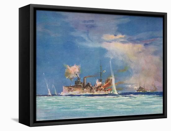 H.M.S. Sydney Commanded by Captain J.C.T. Glossop-null-Framed Stretched Canvas