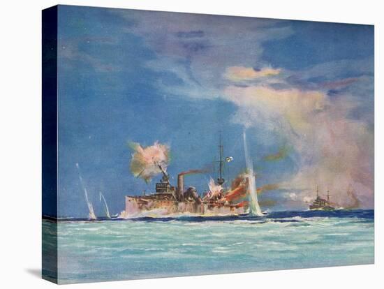 H.M.S. Sydney Commanded by Captain J.C.T. Glossop-null-Stretched Canvas