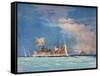 H.M.S. Sydney Commanded by Captain J.C.T. Glossop-null-Framed Stretched Canvas