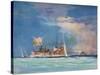 H.M.S. Sydney Commanded by Captain J.C.T. Glossop-null-Stretched Canvas