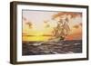 H.M.S. Tonnant-James Brereton-Framed Giclee Print