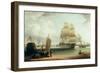 H.M.S. Victory and H.M.S. Prince in Portsmouth Harbour-William Anderson-Framed Giclee Print