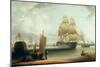 H.M.S. Victory and H.M.S. Prince in Portsmouth Harbour-William Anderson-Mounted Giclee Print