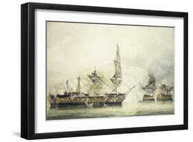 H.M.S. Victory at the Battle of Trafalgar, 1805-John Constable-Framed Giclee Print