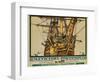 H.M.S. Victory, Portsmouth, Poster Advertising Southern Electric Railways-Kenneth Shoesmith-Framed Giclee Print