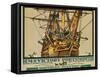 H.M.S. Victory, Portsmouth, Poster Advertising Southern Electric Railways-Kenneth Shoesmith-Framed Stretched Canvas