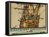 H.M.S. Victory, Portsmouth, Poster Advertising Southern Electric Railways-Kenneth Shoesmith-Framed Stretched Canvas